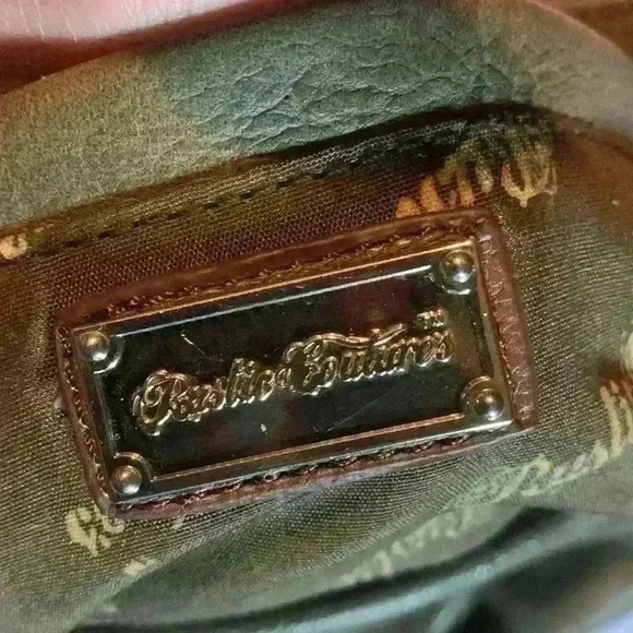 Rustic Couture Leather Handbag Satchel Adjustable Shoulder Bag Purse Organizer - Picture 4 of 5